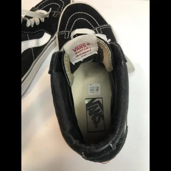 Vans Sk8-Hi Black, Size 6.5 Men's, 8 Women's - Picture 6 of 6